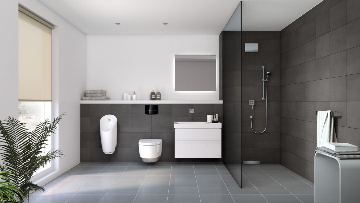Geberit bathroom infront of the wall Geberit bathroom infront of the wall