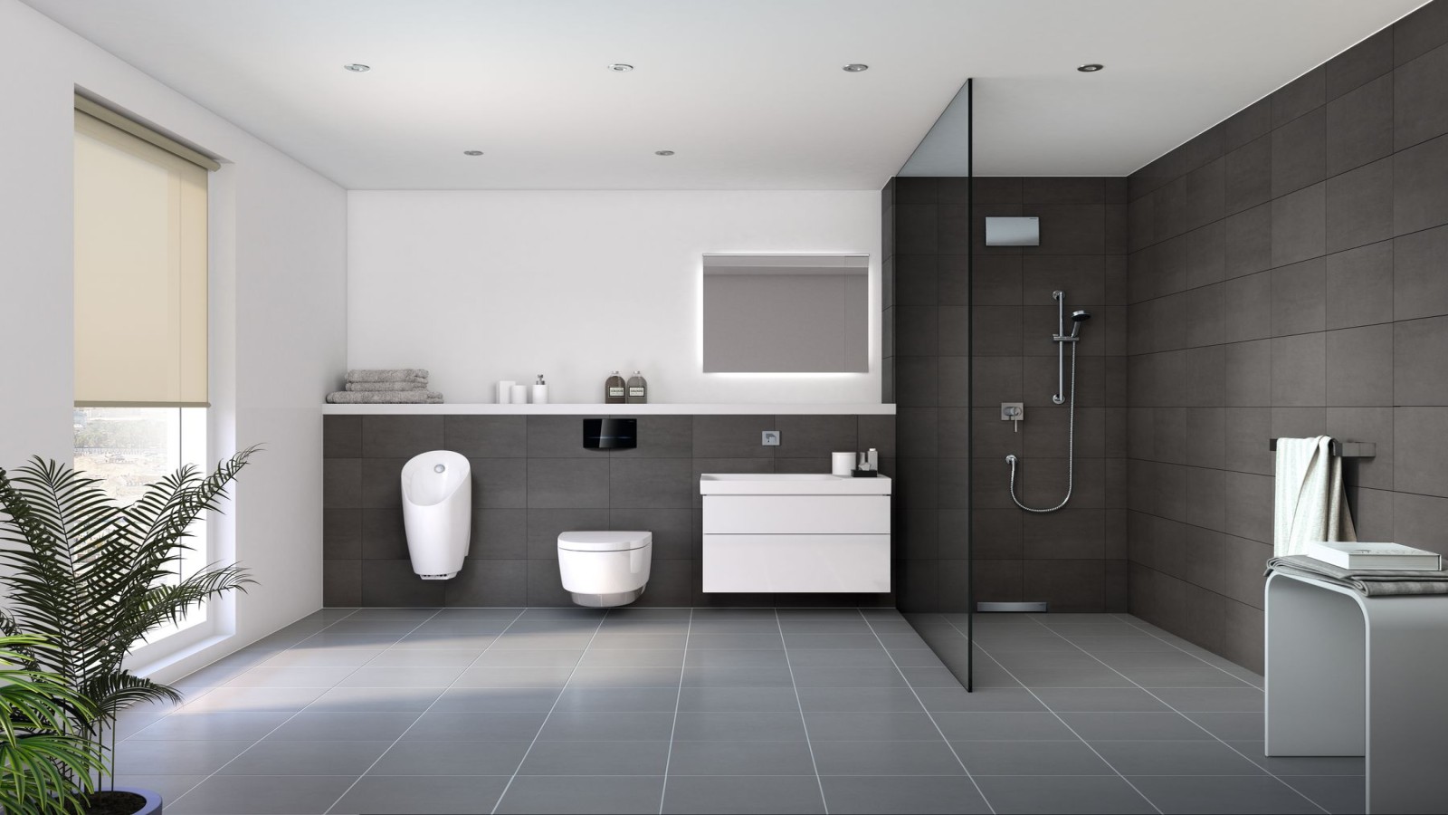 Geberit bathroom infront of the wall Geberit bathroom infront of the wall