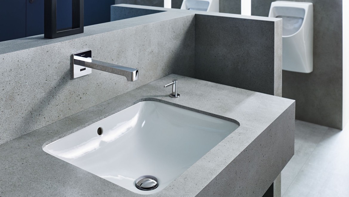 Geberit VariForm under-countertop washbasin, rectangular