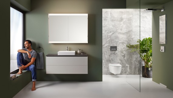 The bathroom as a place of retreat where people spend a lot of time The bathroom as a place of retreat where people spend a lot of time