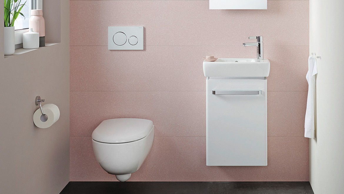 Renova Compact: Movement and circulation areas are also important in guest bathrooms Renova Compact: Movement and circulation areas are also important in guest bathrooms