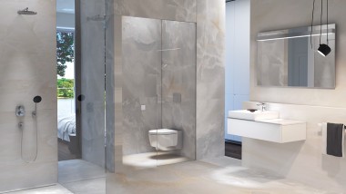 Geberit AquaClean, shower toilet with spray nozzle