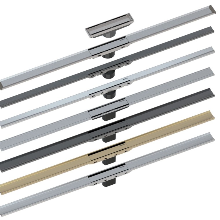 Overview of the Geberit CleanLine shower drains Overview of the Geberit CleanLine shower drains