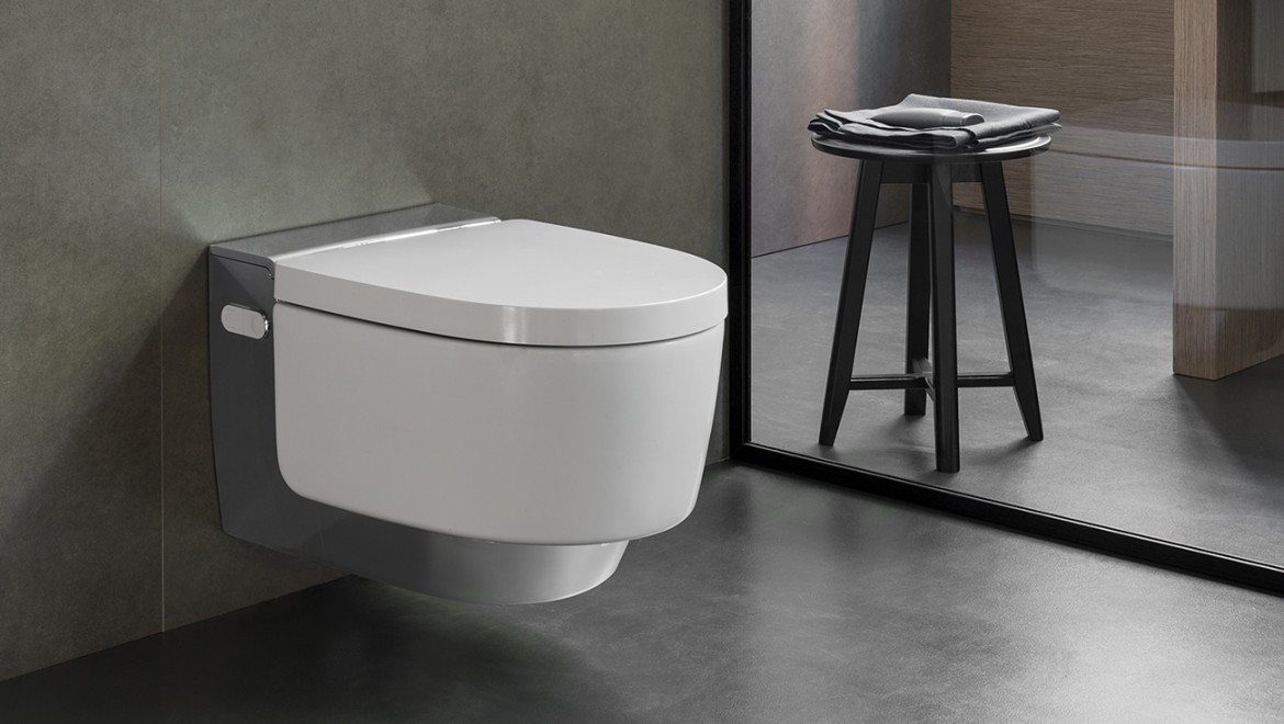 Geberit AquaClean Mera shower toilet for the highest comfort requirements (© Geberit)
