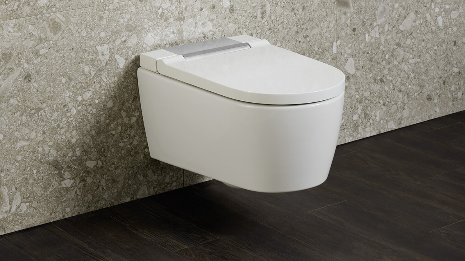 The Geberit AquaClean Sela is puristic and elegant