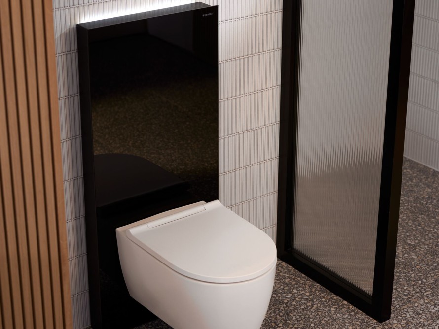 Geberit ONE WC with Geberit Monolith Plus and ComfortLight