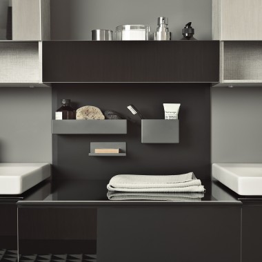 Geberit Acanto magnetic boards with storage boxes
