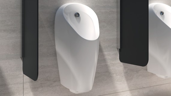Geberit Selva Urinal with dividers
