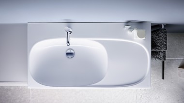 Geberit Acanto asymmetrical washbasin