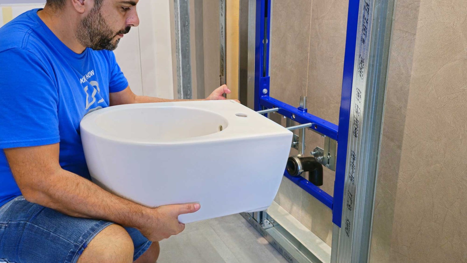 Installation of a Geberit bidet with EFF3