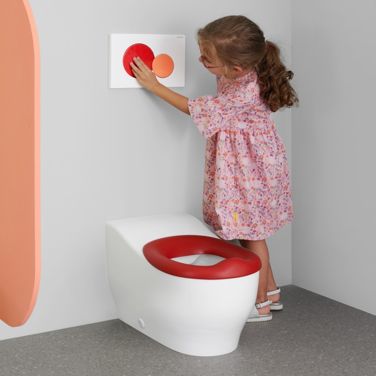 Geberit Bambini floor-standing WC for small children up to 3 years Geberit Bambini floor-standing WC for small children up to 3 years