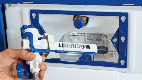 Geberit DuoFix and Geberit Type 383 water supply valve for cisterns