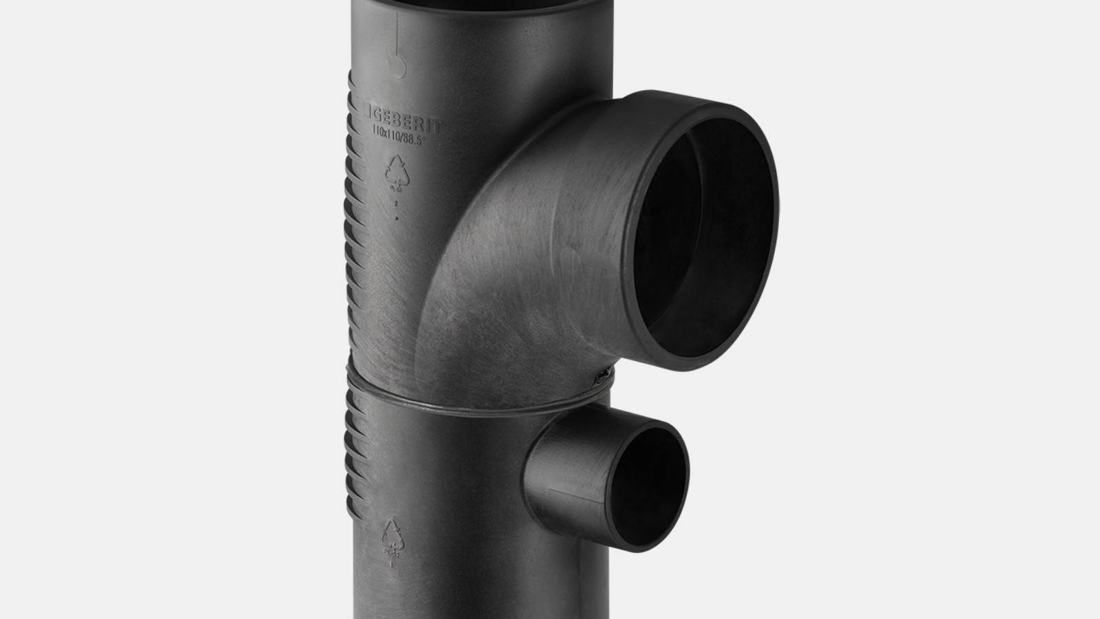 Geberit Silent-db20 combined branch fitting 88.5°, swept-entry Geberit Silent-db20 combined branch fitting 88.5°, swept-entry