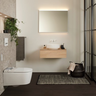 Geberit AquaClean Sela in a hotel Geberit AquaClean Sela in a hotel