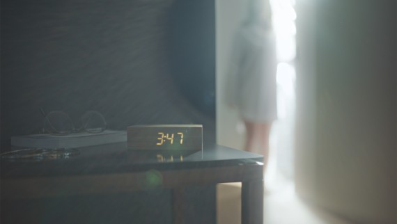 Alarm clock in the bedroom