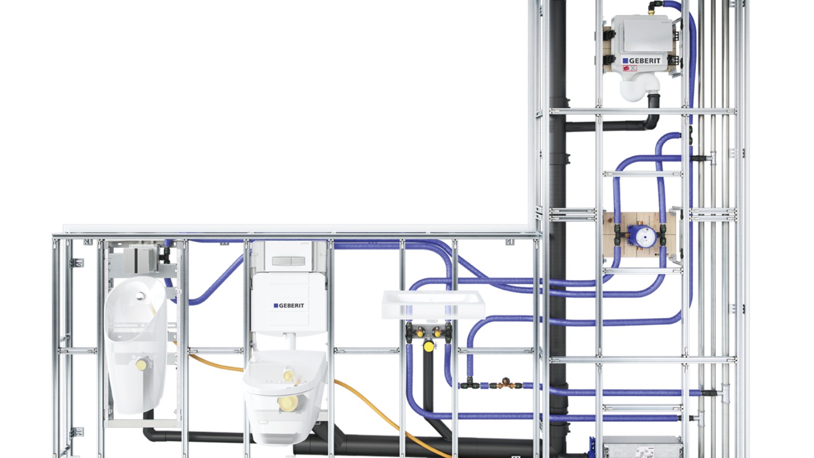 Geberit GIS prefabricated system wall Geberit GIS prefabricated system wall