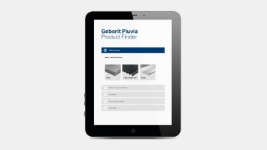 Geberit Pluvia product finder – device overview