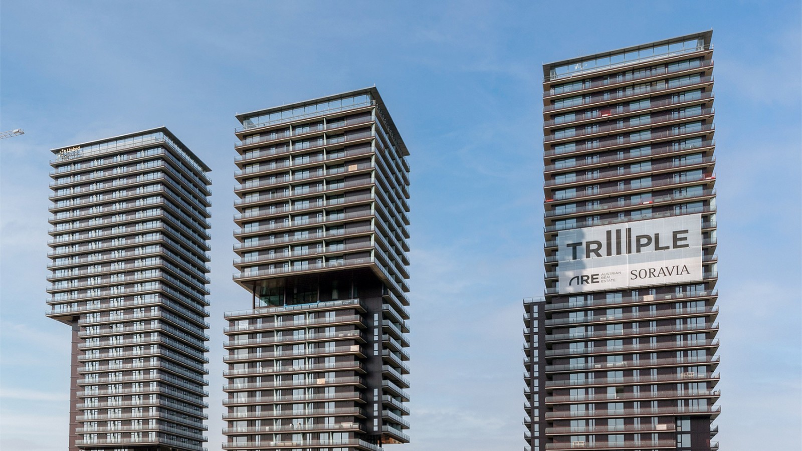 The three towers of TrIIIple are in dialogue with each other (© Soravia) The three towers of TrIIIple are in dialogue with each other (© Soravia)