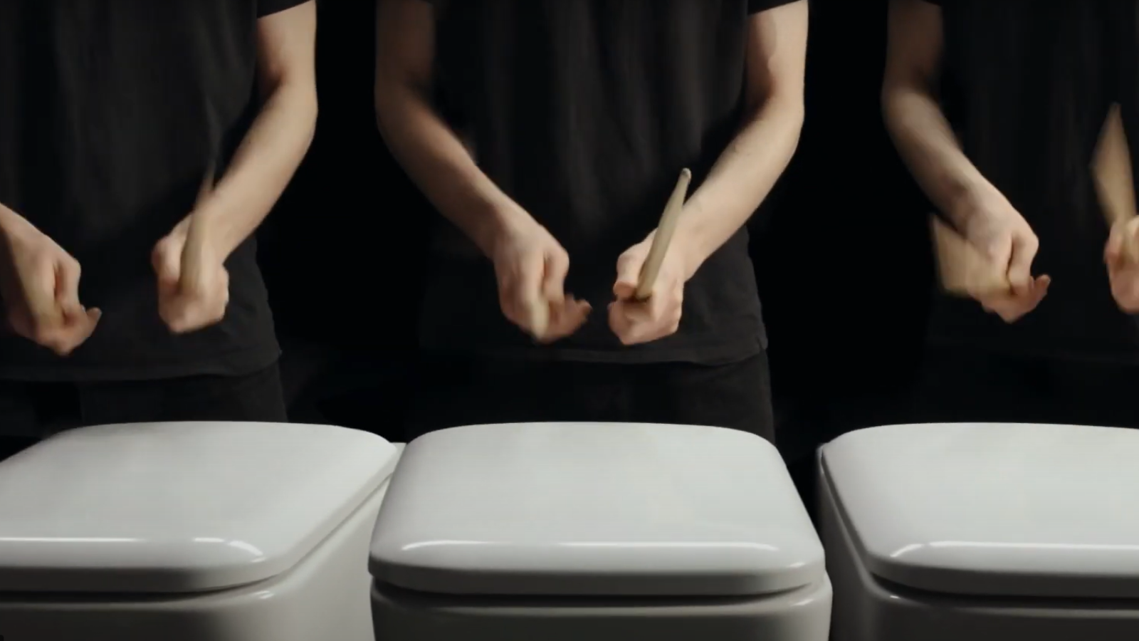 Drumming men