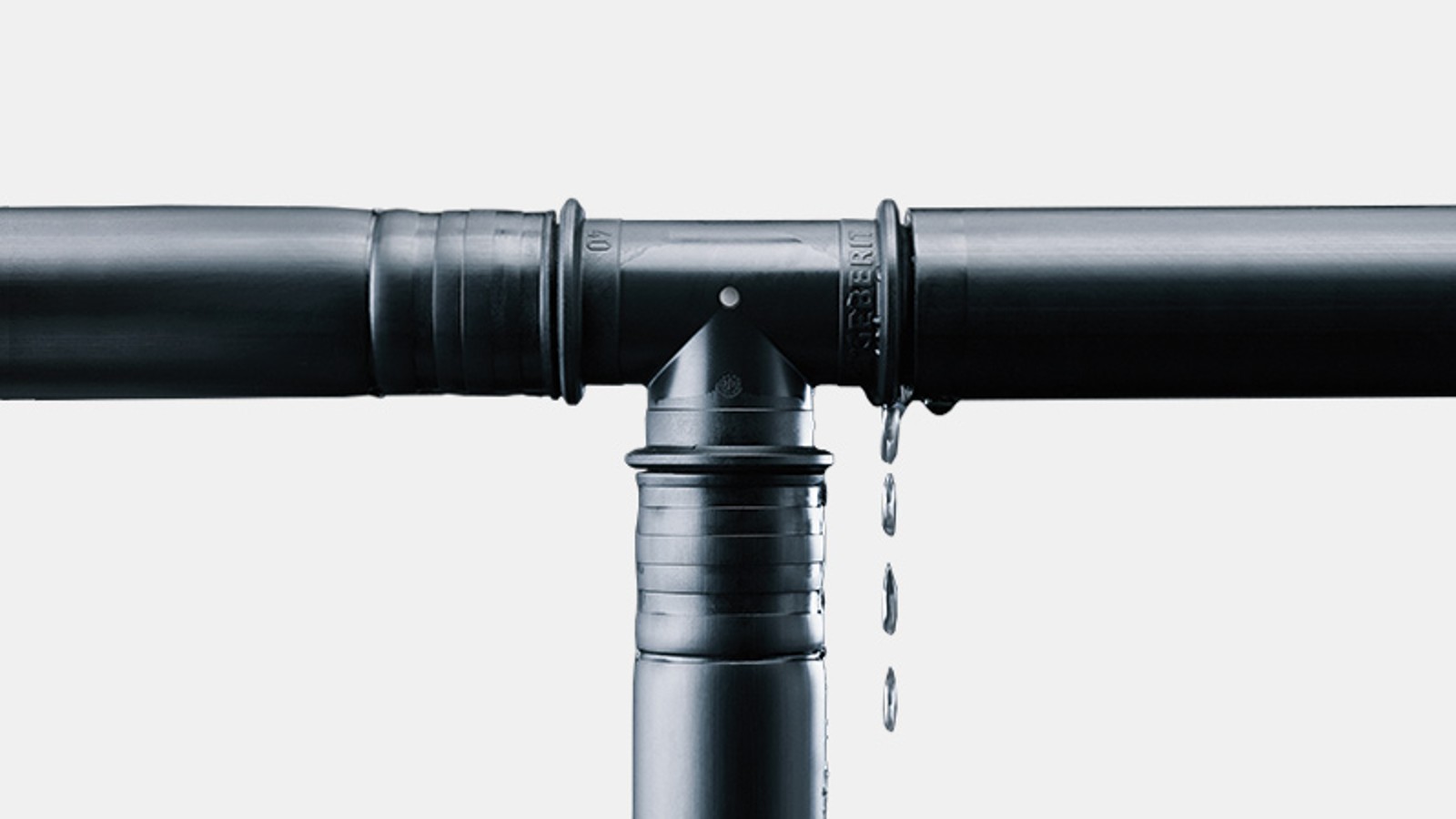 Unpressed Geberit Mepla fittings can be easily identified during the pressure test Unpressed Geberit Mepla fittings can be easily identified during the pressure test