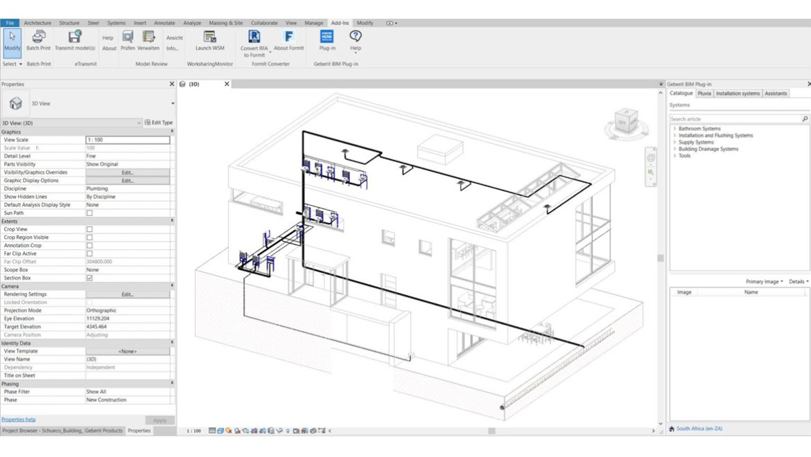 Product structure in the Catalogue module in Autodesk® Revit®