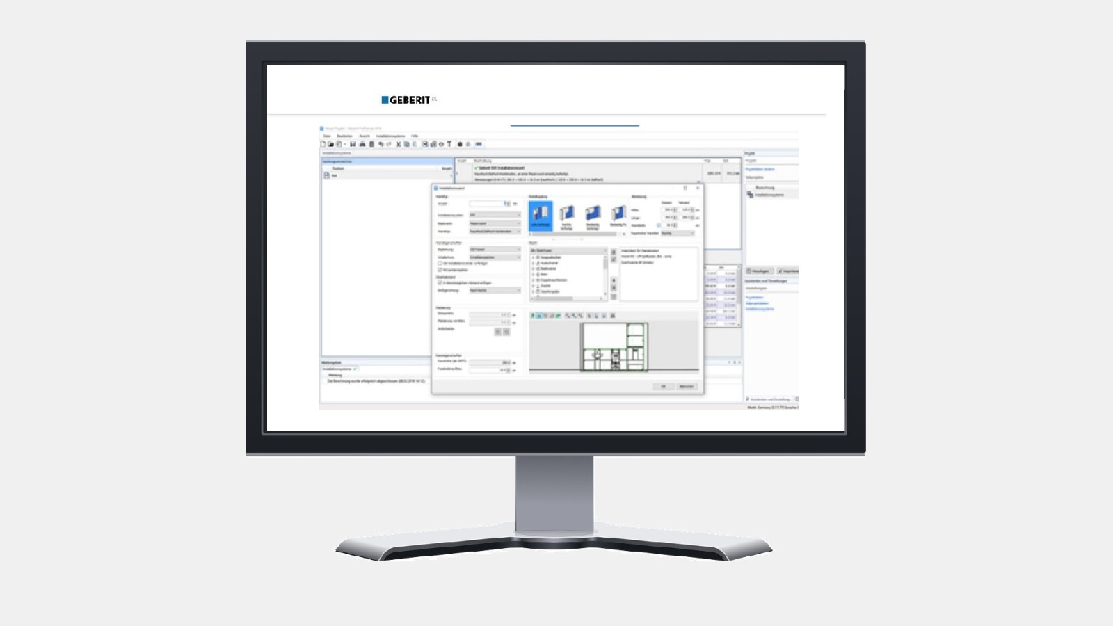 Geberit offers a wide range of digital planning tools for professionals, such as Geberit ProPlanner