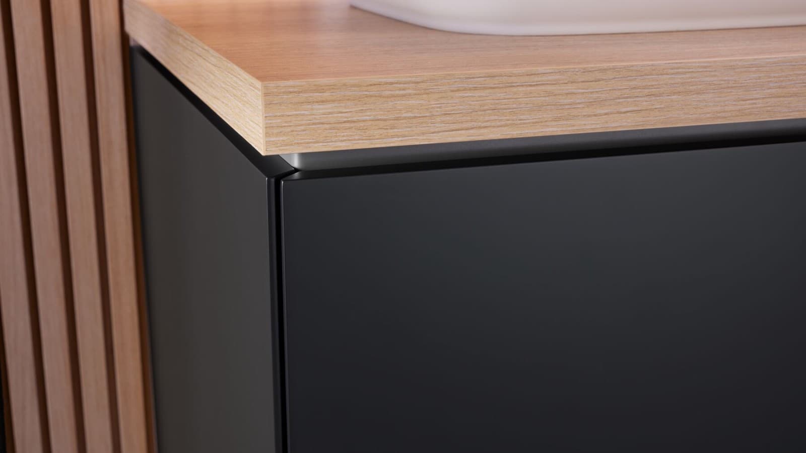 Geberit ONE vanity unit in black matt Geberit ONE vanity unit in black matt