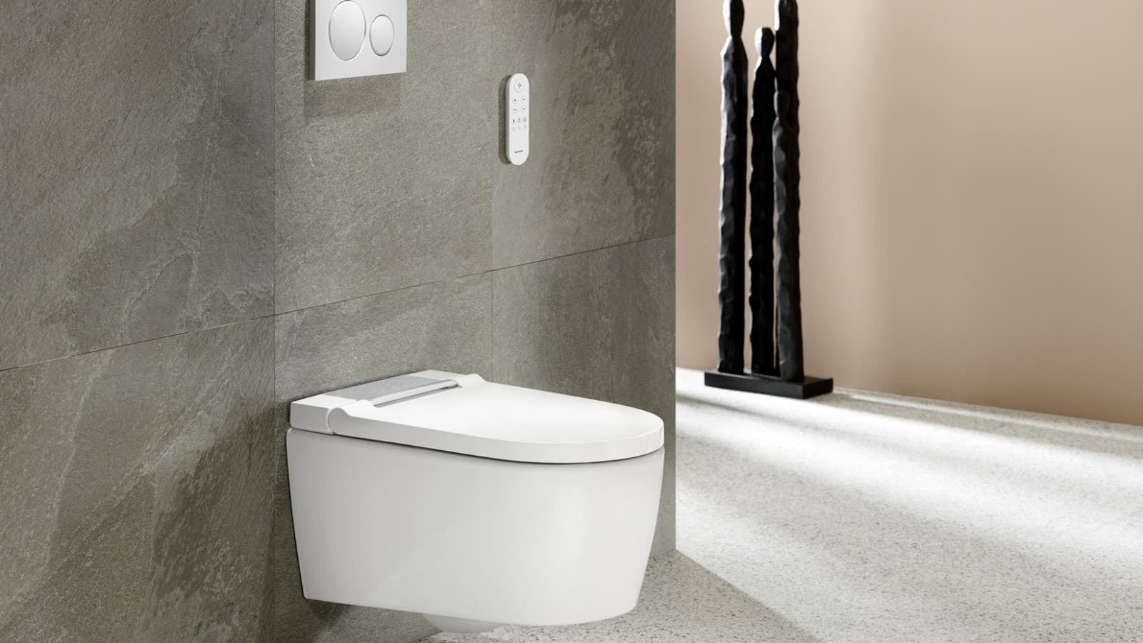 Geberit AquaClean Sela in white with Sigma20 remote control Geberit AquaClean Sela in white with Sigma20 remote control