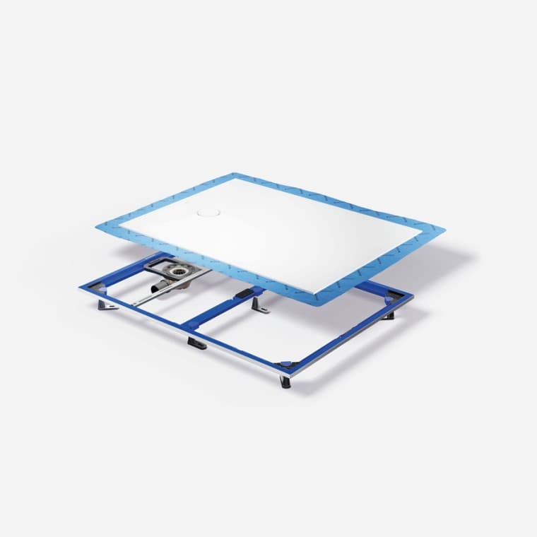 Geberit Duofix for shower and Geberit CleanFloor30 with pre-installed sealing fleece Geberit Duofix for shower and Geberit CleanFloor30 with pre-installed sealing fleece