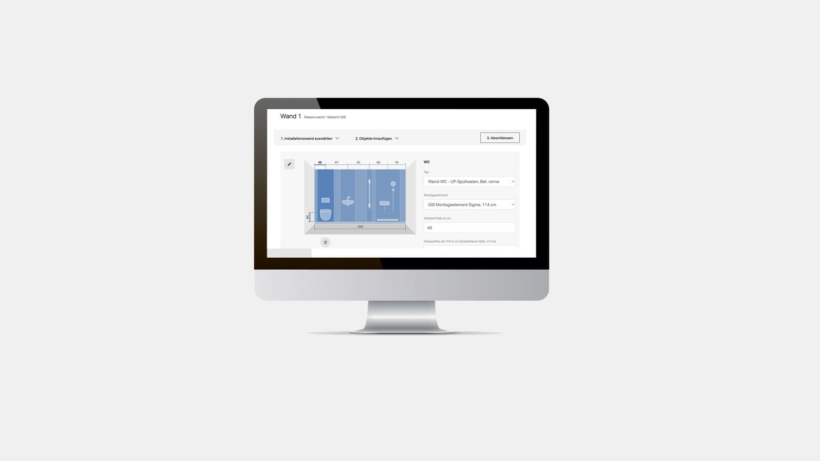 Geberit GIS/Duofix calculator Geberit GIS/Duofix calculator