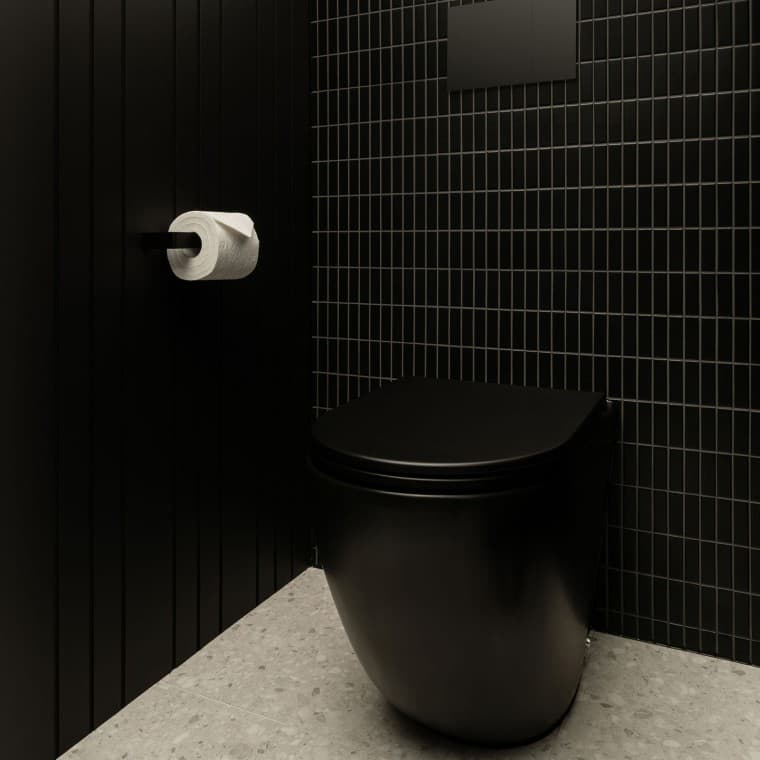 From innovative drainage systems to timeless materials – every detail tells a story of passion and precision. In the toilet, the actuator plate Sigma70 (© Alyne Media) From innovative drainage systems to timeless materials – every detail tells a story of passion and precision. In the toilet, the actuator plate Sigma70 (© Alyne Media)