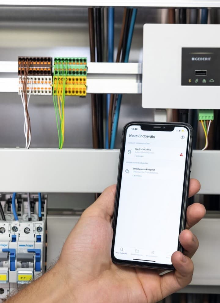 Central Access to the end devices at the Geberit Gateway Central Access to the end devices at the Geberit Gateway
